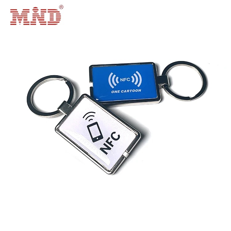 Умный эпоксидный брелок с металлическими краями NFC-бирка Водонепроницаемая RFID-бирка для домашних животных