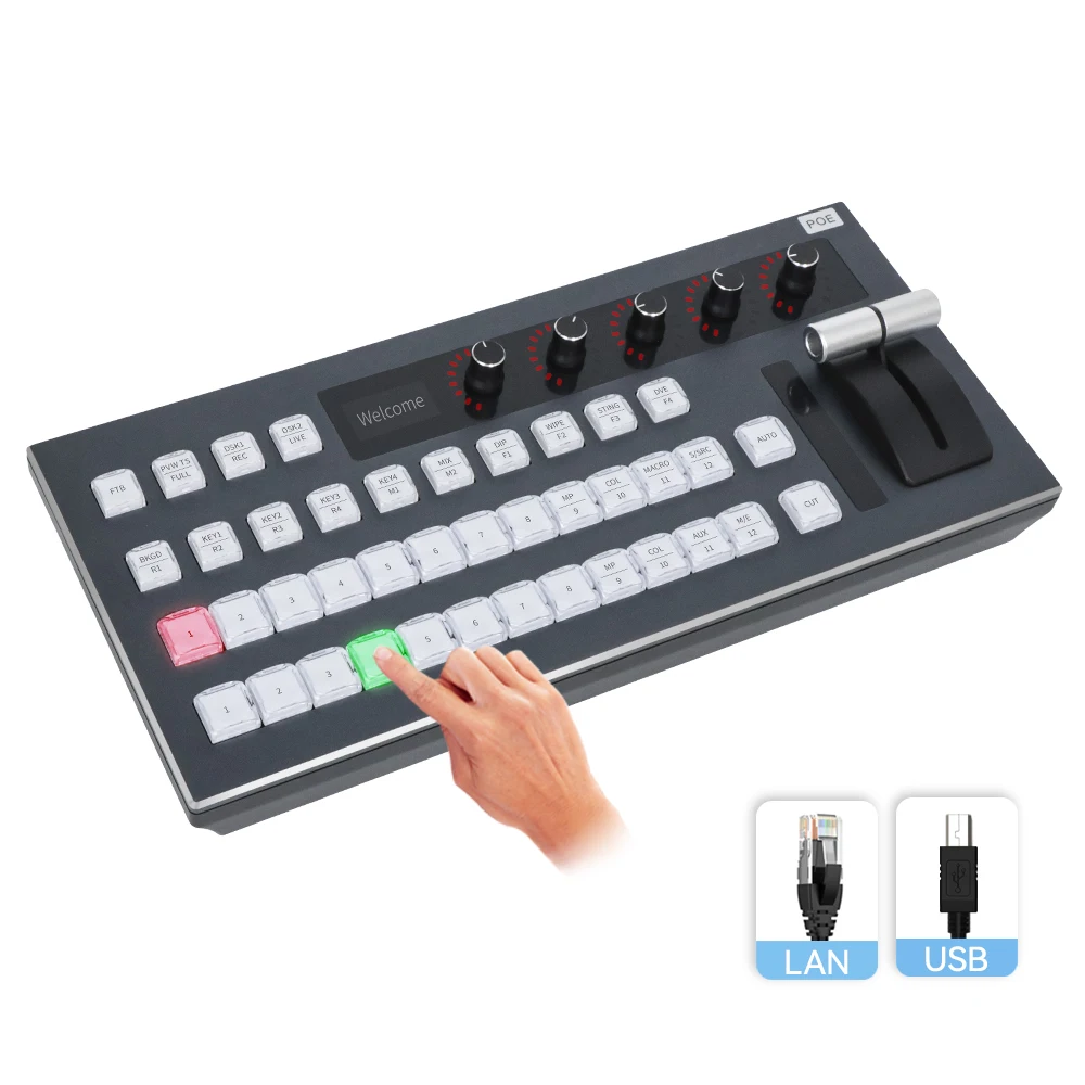 Switchboard Control Panel Keyboard for Vmix software, for easier to control Blackmagic ATEM switcher, vMix and ATEM Controller