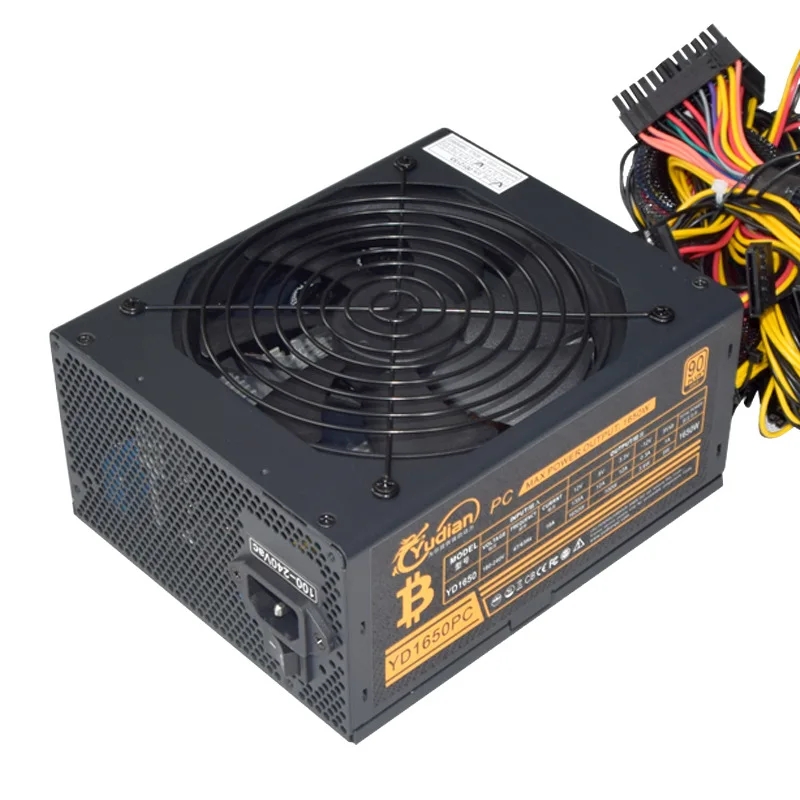  Блок питания ATX для майнинга 1650 Вт 100-240 В переменного