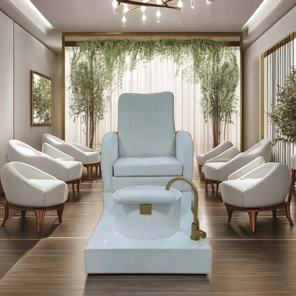 Luxury Modern Multifunctional PU Leather Pedicure Chair High Quality Spa Massage Pedicure Chair Salon Furniture