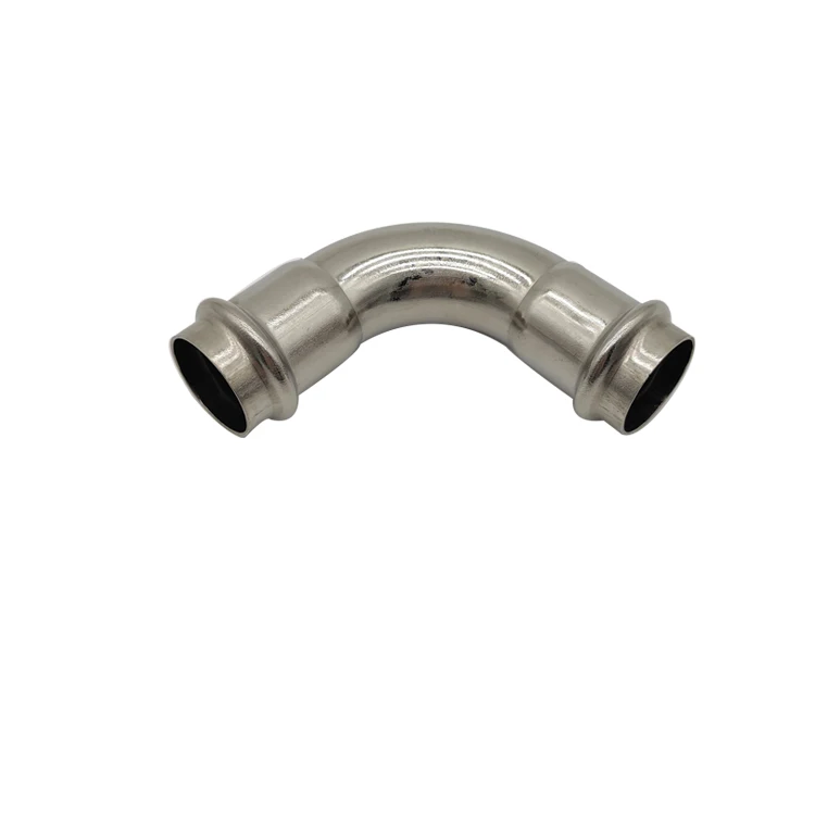 DVGW certificated 90 Degree Elbow Pressed Elbow,Press Tube Fittings  Chinese supplier V-profile Plumbing Press Fitting
