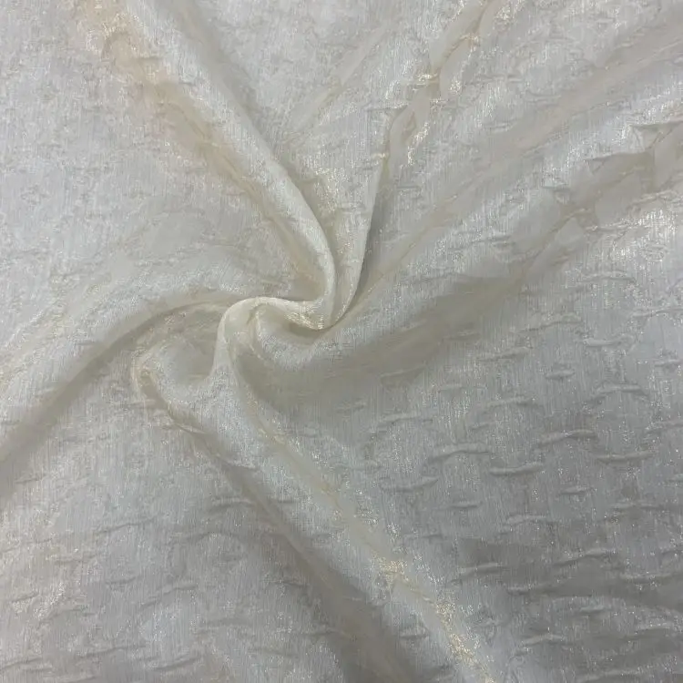 Creamy Woven Loose Wholesale Fancy Nylon Fashion Fabric For Women