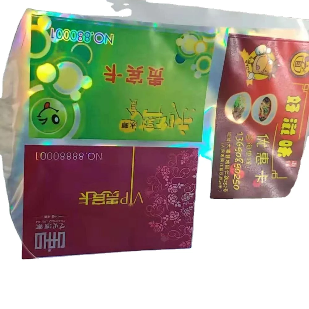 holographic film sticker printable vinyl custom size self adhesive sticker holographic