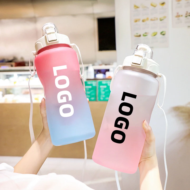 Seaygift eco friendly 900ml BPA free bounce lid flip top blue gym sports drinking bottles plastic water bottles with custom logo