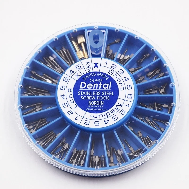 25 лет от китайского производителя стоматологический винтовой стержень ALS заправка титанового позолоченного стержня