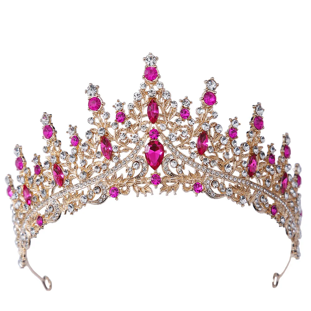 Gothic Crowns for Girls Women Vintage Baroque Queen Tiara for Wedding Pageant Prom Headpiece