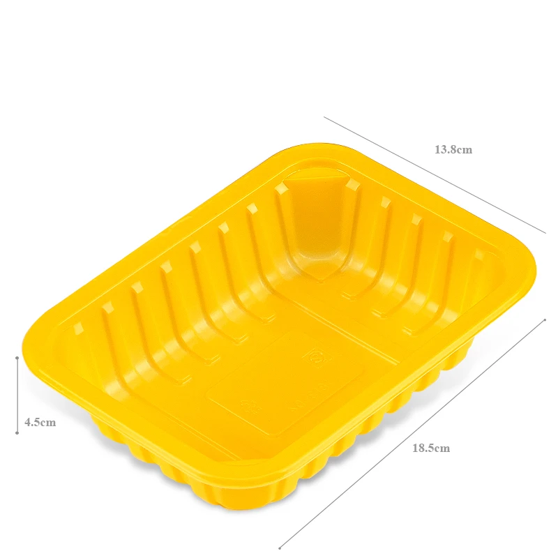 Factory Price Custom Color Supermarket PP Container Disposable Fresh Fruit Meat Packaging Plastic Food Tray