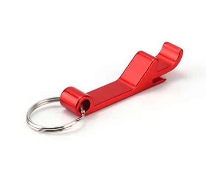 Creative metal zinc alloy aluminum bottle opener beer keychain bottle opener multifunctional hardware beer bottle opener profess