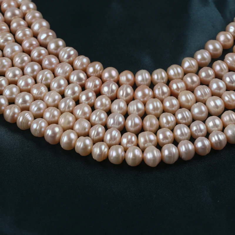 9-10mm A grade Wholesale Freshwater Loose button shape pearl for jewelry making