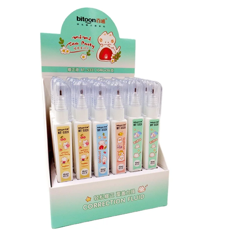 Портативная быстросохнущая жидкая ручка 10 мл для студентов пластиковый материал с металлическим наконечником для коррекции жидкости