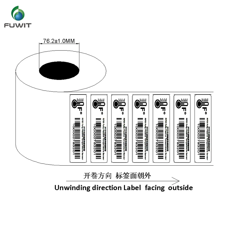  Не требует технического обслуживания ThingMagic Пассивный УВЧ Rfid датчик температуры наклейка бирка для логистики холодной