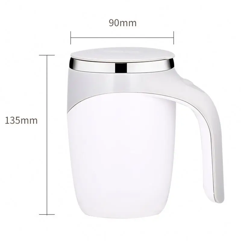 Hot Sale Custom Self Stirring Cup Rechargeable Usb Automatic Magnetic Mug With Handgrip For Promotional Gift