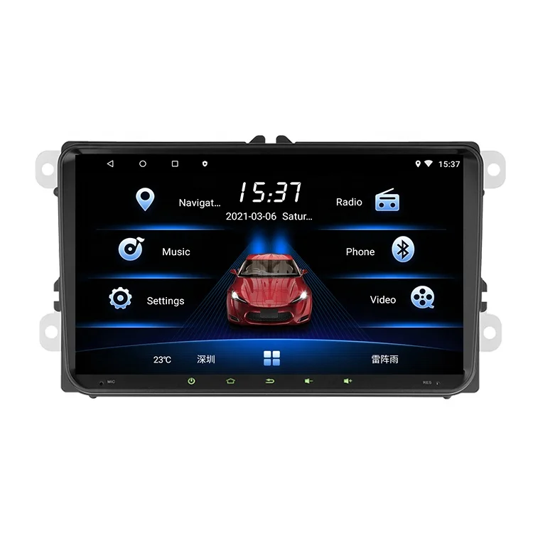 Touch Screen Gps Navigation System 2 Din Android Stereo Car Dvd Player Radio For Vw Polo Golf Passat Tiguan Beetle Caddy