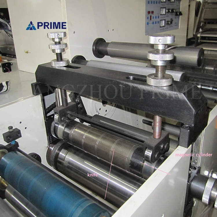 Fully Automatic 450 TOP electric Slitting machine with rotary die cutting station with high quality