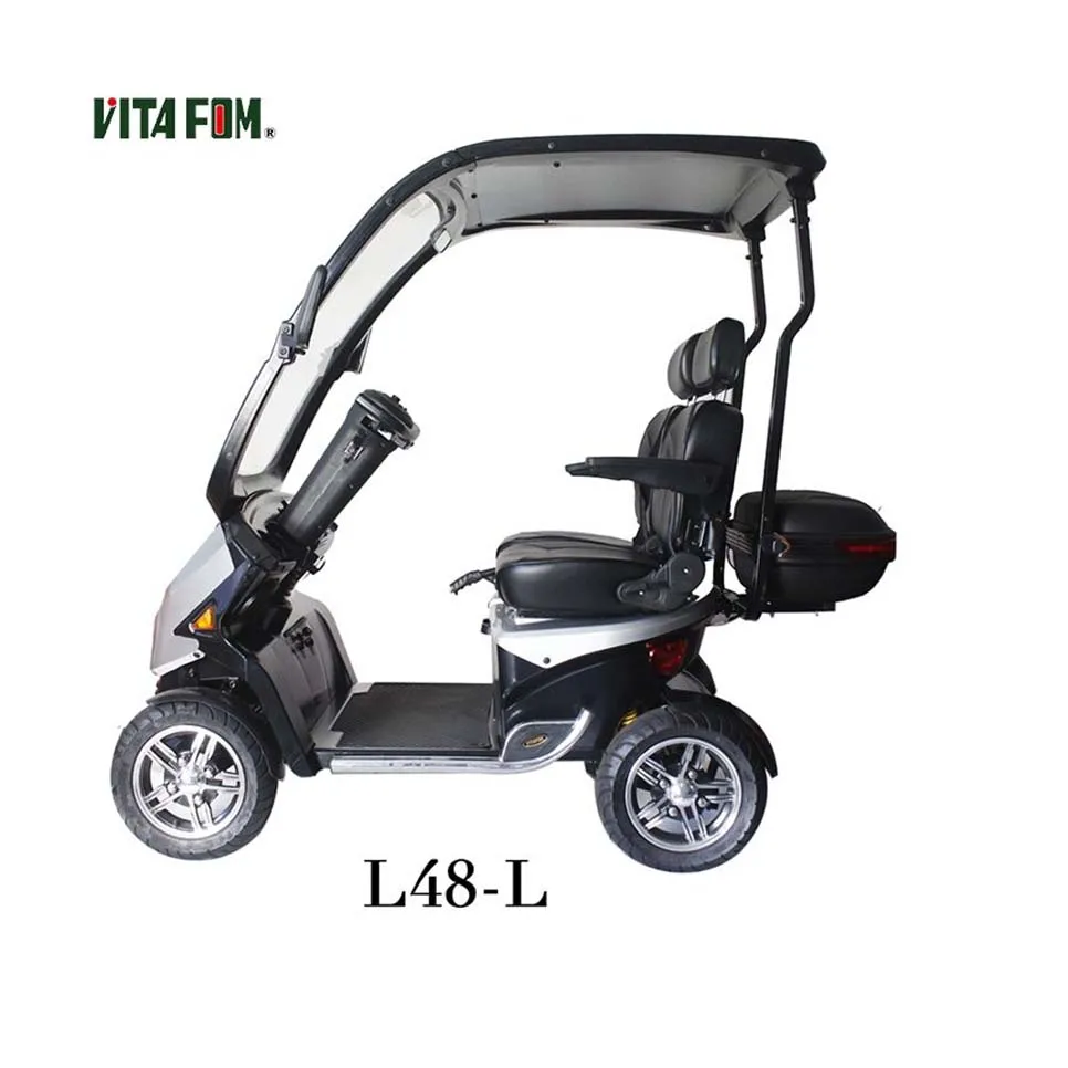 Price Cheap Chinese Golf Cart 1500W 4 Wheel 2 Seat Electric Mobility Scooters With Roof For Suitable Adults And Elderly