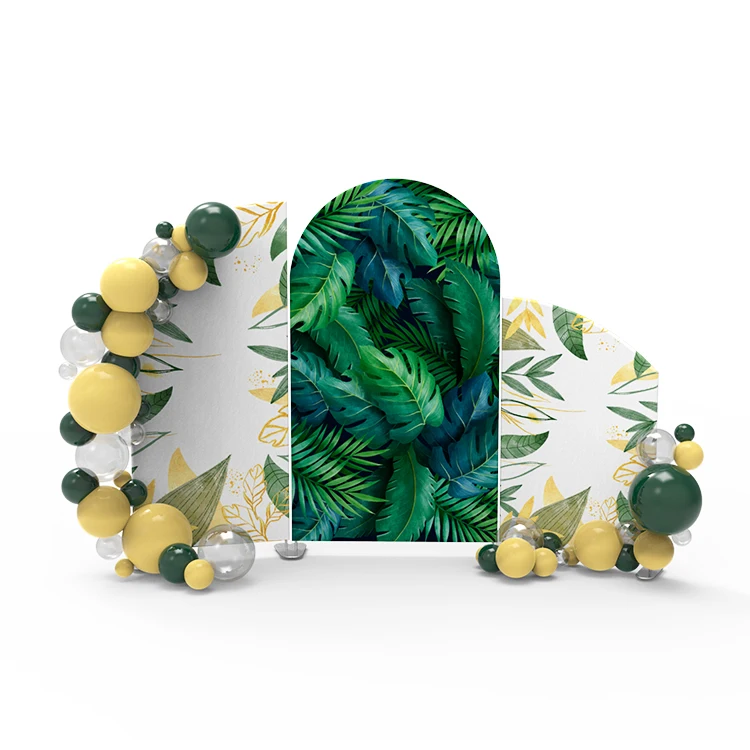Convenient and curved combination backdrop stand arch backdrop with balloon