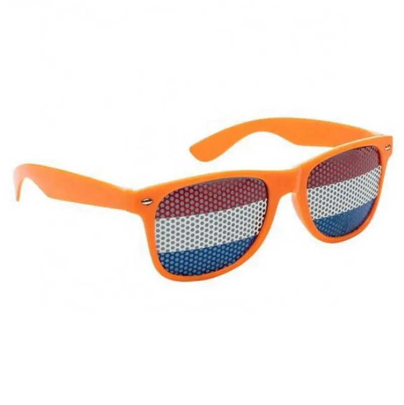 EK 2024 Holland color fan sunglasses dutch flag glasses hot selling