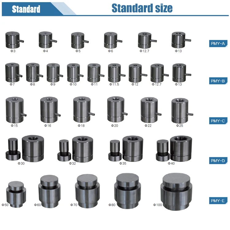 metal ceramic powder Pellet Hydraulic Pressing Die molds to make 100 - 150 mm diameter samples