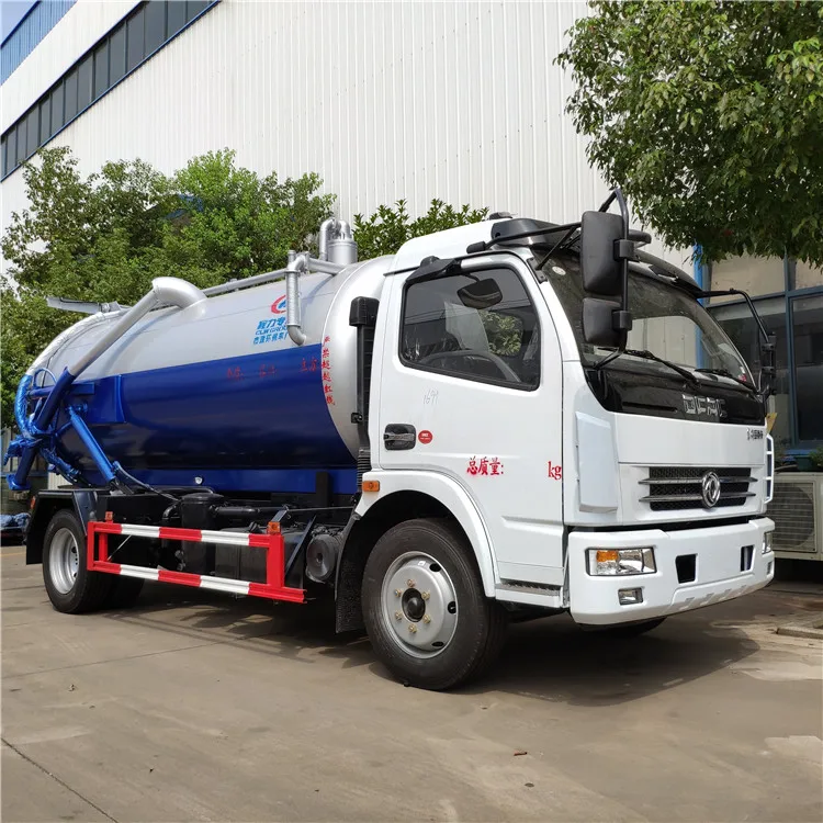 5000L 6000L Sewer suction tanker truck 5Tons 6Tons waste oil water suction truck