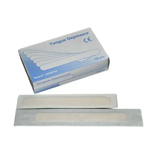 Sterilize Tongue Depressors Individual Package Wooden Ce Lancing Device Medical Accessories For Doctors Tongue Price Oem Brand