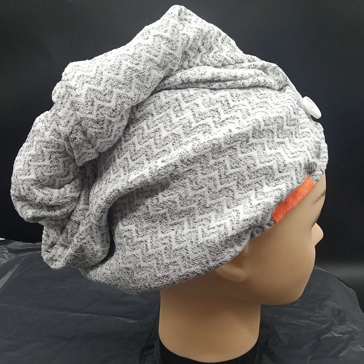 Wholesale Turban 200gsm Microfiber Dry Hair Towel Shower SPA Head Wrap Hair Turban Cap