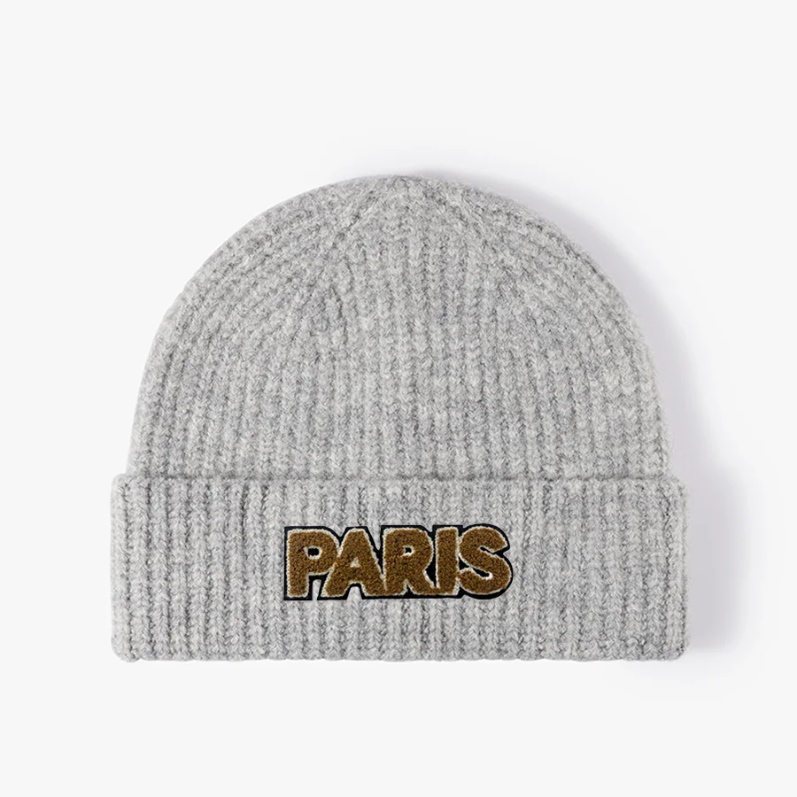 Knitted Hat Women Large Hat Little Wild Wool Brimless Fashion Woolen Hat Men