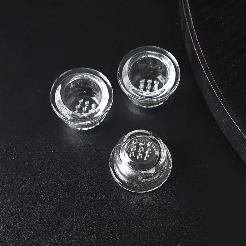 Transparent High Borosilicate Glass 9 Holes Small Bowl Smoking Accessories