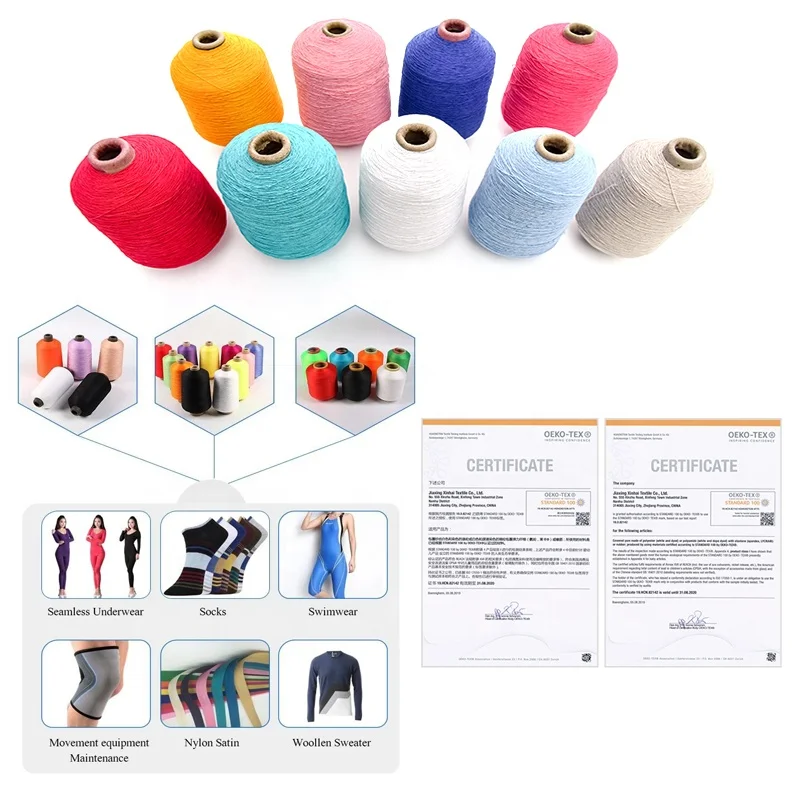 Good Quality And Price Of Custom Elastane Spandex Covered Yarn Supplier For Knitting