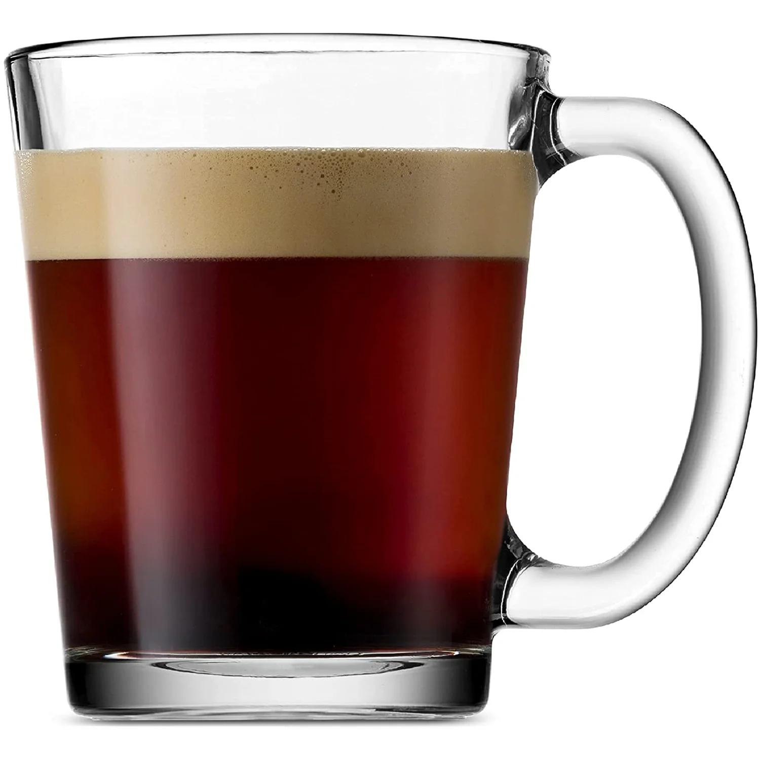 Transparent coffee cup  large capacity glass water cup  hot tea cup