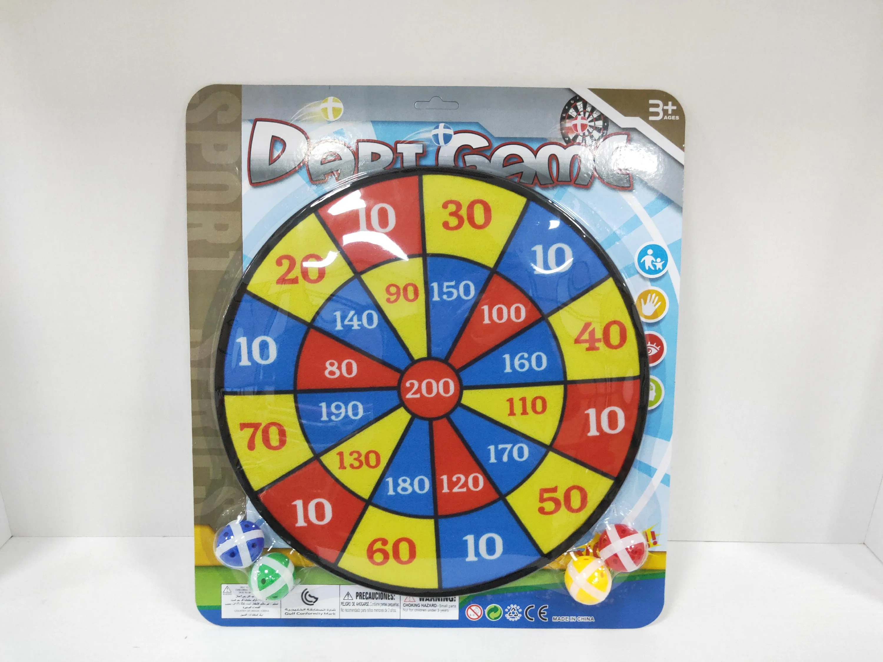 Customized 36cm Sport Toys Design Cloth Dartboards Kids Mini Board Game With Sticky Balls And Darts