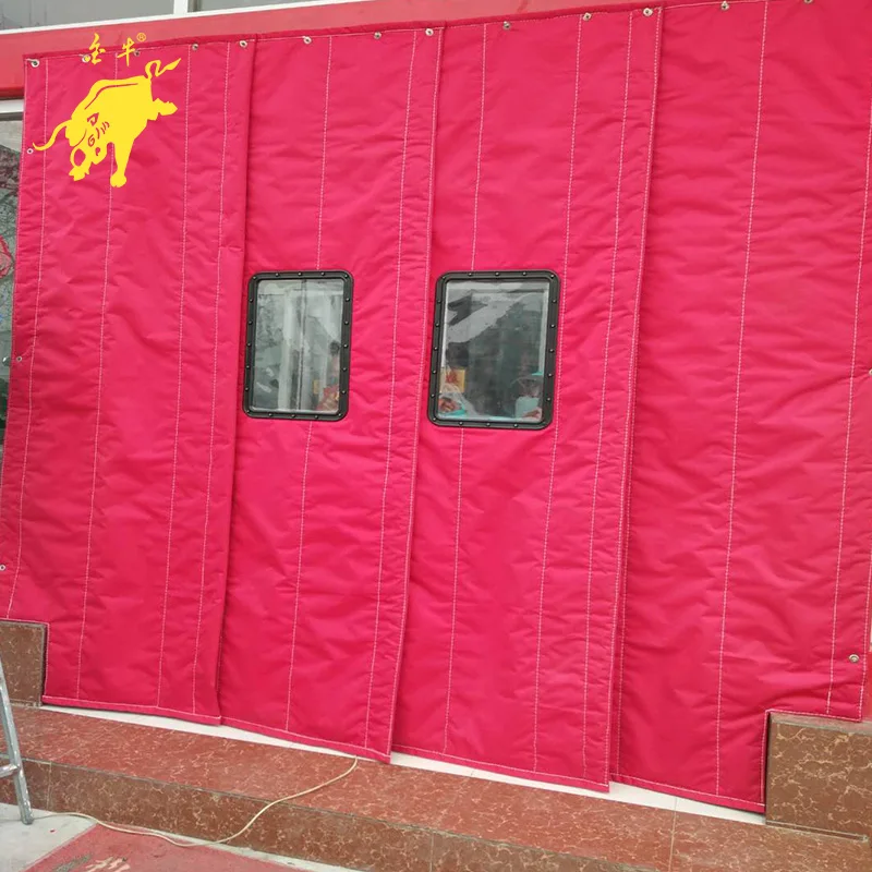 Warm keep wind proof waterproof poly Cotton Door Curtain/Window Curtain