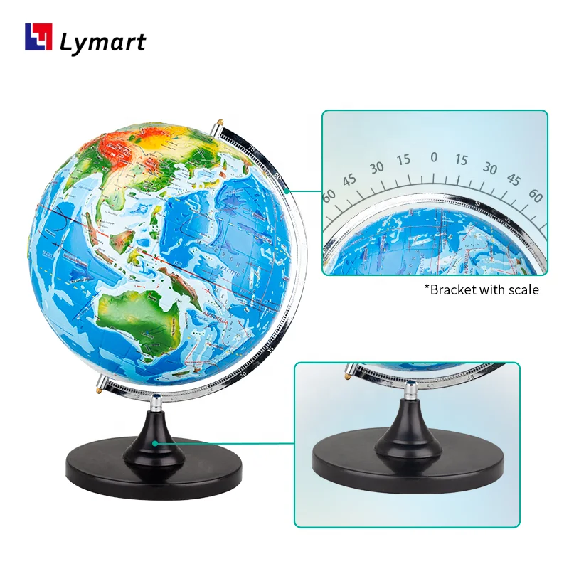 fur geographie 3d welt karte stereo topographische globus