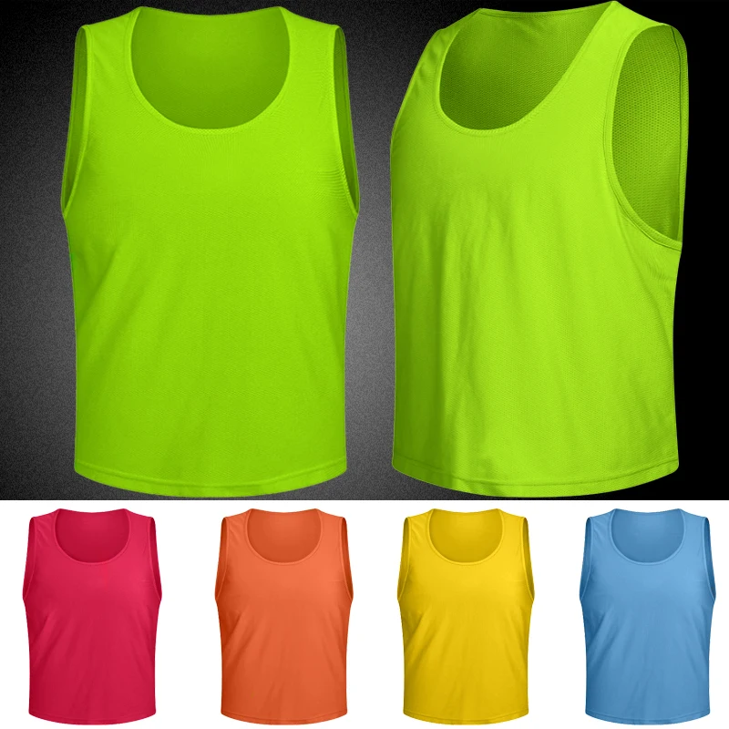 Hot Sale Unisex Team Training Vest Breathable Mesh Sport Football and Basketball Jersey Quick Dry Clothing for Group Activity