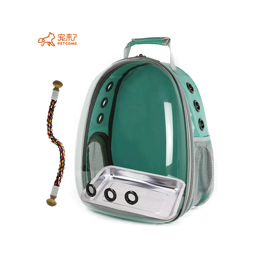 
PETCOME Suppliers Hot sale Transport Capsule Travel Cage Pet Backpack Bird 