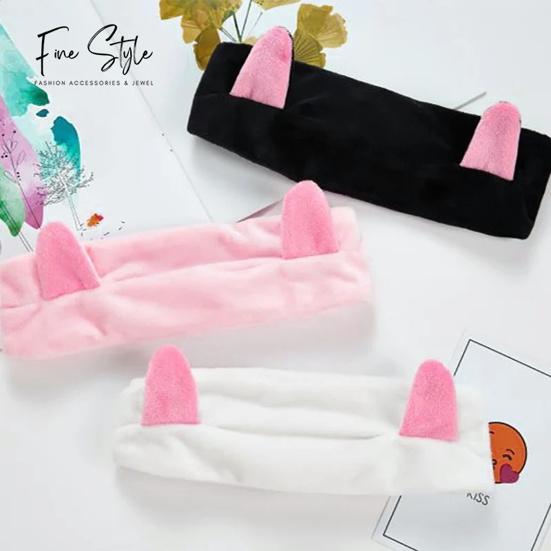 adjustable towels ribbons hair bands for girls new born baby makeup hair band ears hair elastic band