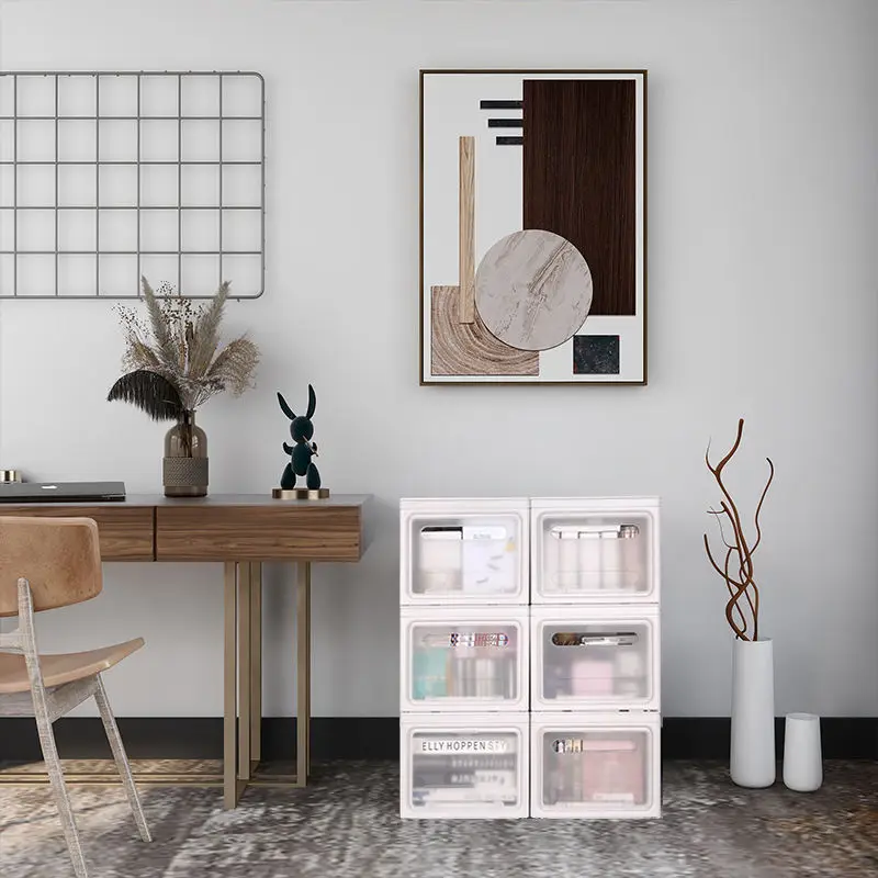 Clothes Storage Box Closet Organizer Home Organization Boxes PP Storage Bins Plastic Storage Box With Lid