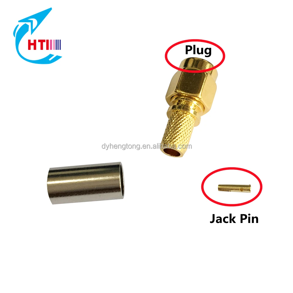 High quality SMA PLUG MALE  Connector For RG316 And RG174 Cable
