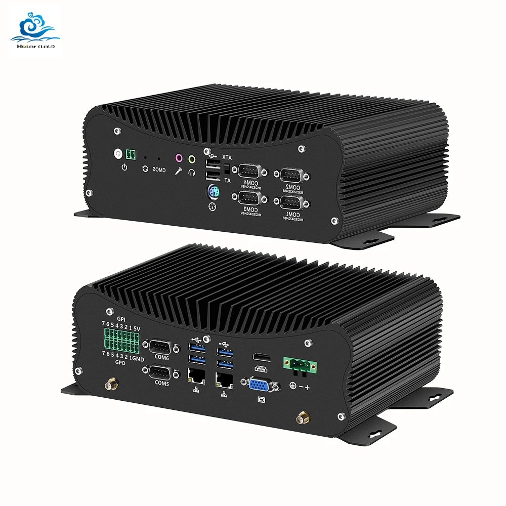 Factory direct Industrial mini PC Intel i7 8565U 10810U Elkhart Lake J6412 DDR4 2HD 4 K all in one desktop PC win10/linux/win11