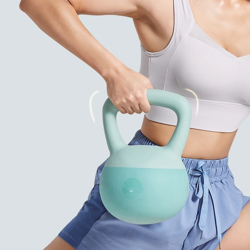 High Quality Wholesale Soft Fitness Kettlebell Personalizadas Equipment PVC Steel Sand Kettlebell