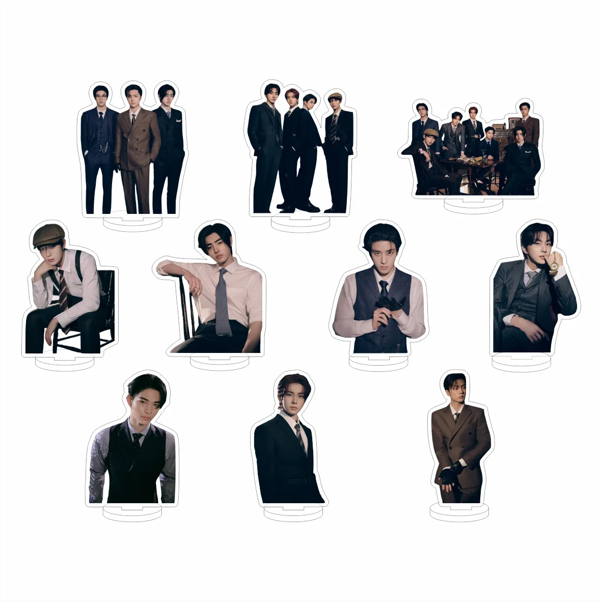 Bangtan Boys kpop Новый акриловый двухсторонний стоячий Настольный Декор брелок подарок