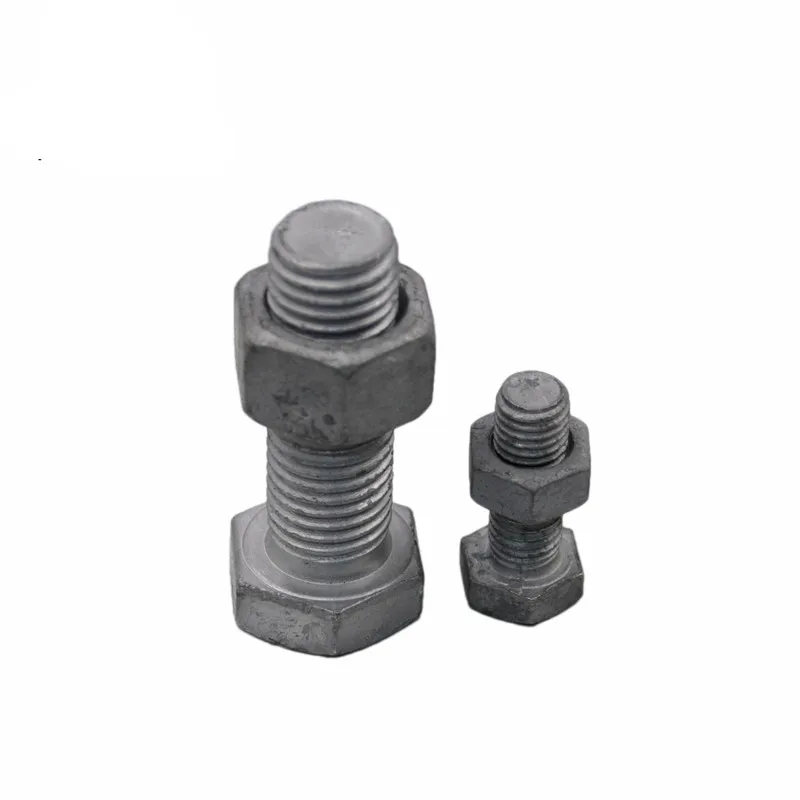 hot dip galvanized Hardware fasteners wholesale bolts nuts washers sets hex bolt and nut w/ washer
