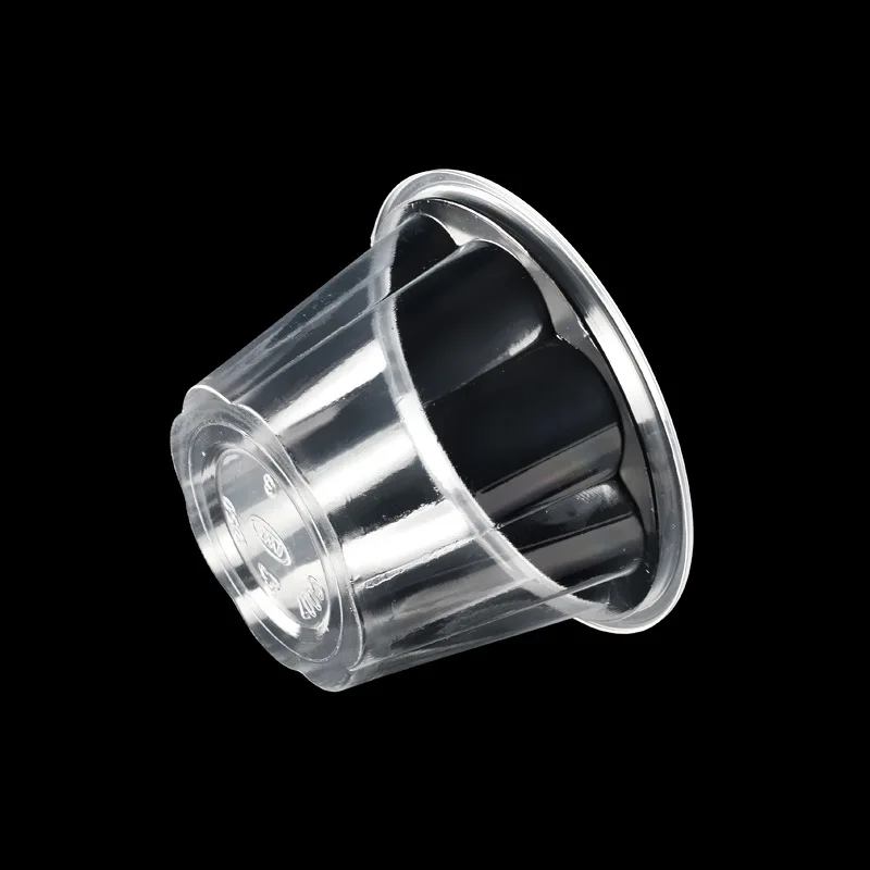 Прозрачная чашка 245 мл в форме цветка на вынос контейнер tiramisu пластиковая одноразовая крутая для десерта с полукруглой крышкой