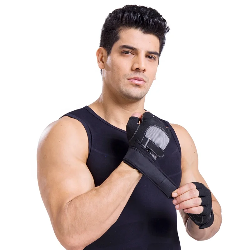 Half Finger Shock-Absorbing Breathable Gloves Cycling Racing With Wrist Support