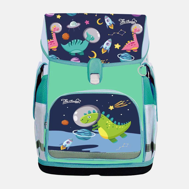 Custom Large Capacity Waterproof Kids Backpack with Colorful Pink & Cartoon Pattern Unisex Design for Teen Girls and Students