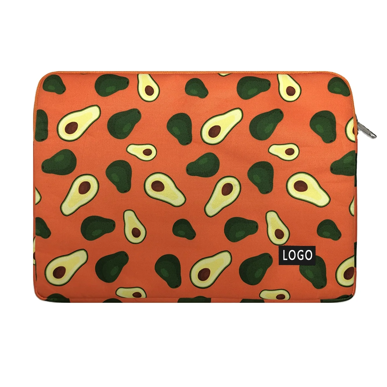 New cute fruit pattern waterproof wearable computer bag, high quality large capacity sponge non-woven organizer bag