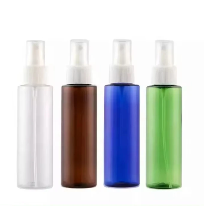 120Ml Spray Hand Sanitizer Bottle Round Flat Shoulder Spray Pump Plastic Bottle