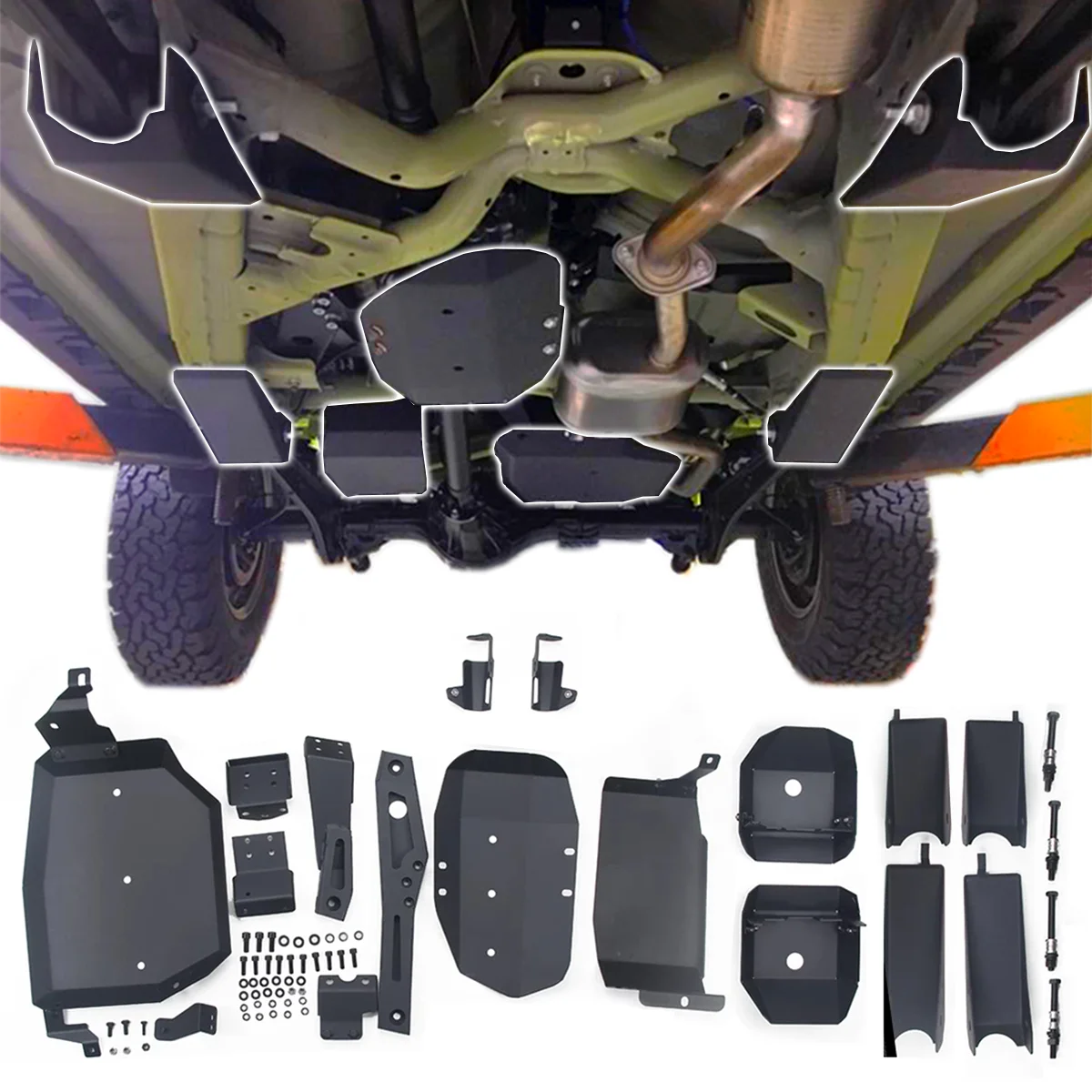 Комплект защитной пластины для Suzuki Jimny JB64 JB74 2019 2020 2021