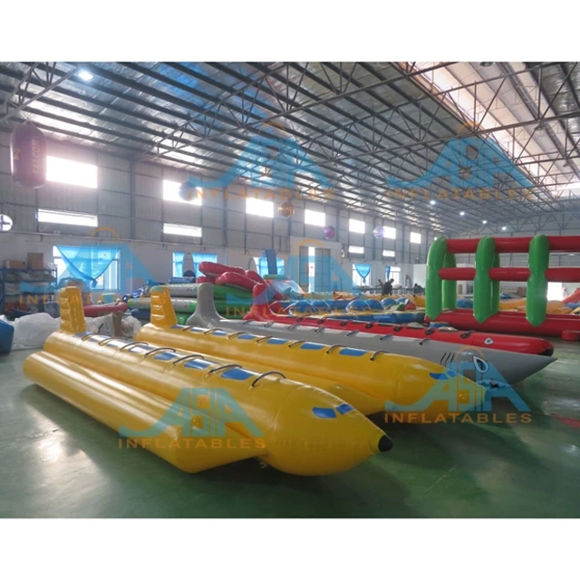 Factory Price Inflatable Water Games Fly Fish 5-person Towable Banana Boat