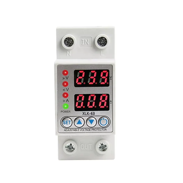 Din rail over under voltage protective protector relay protection digital electric voltage protector
