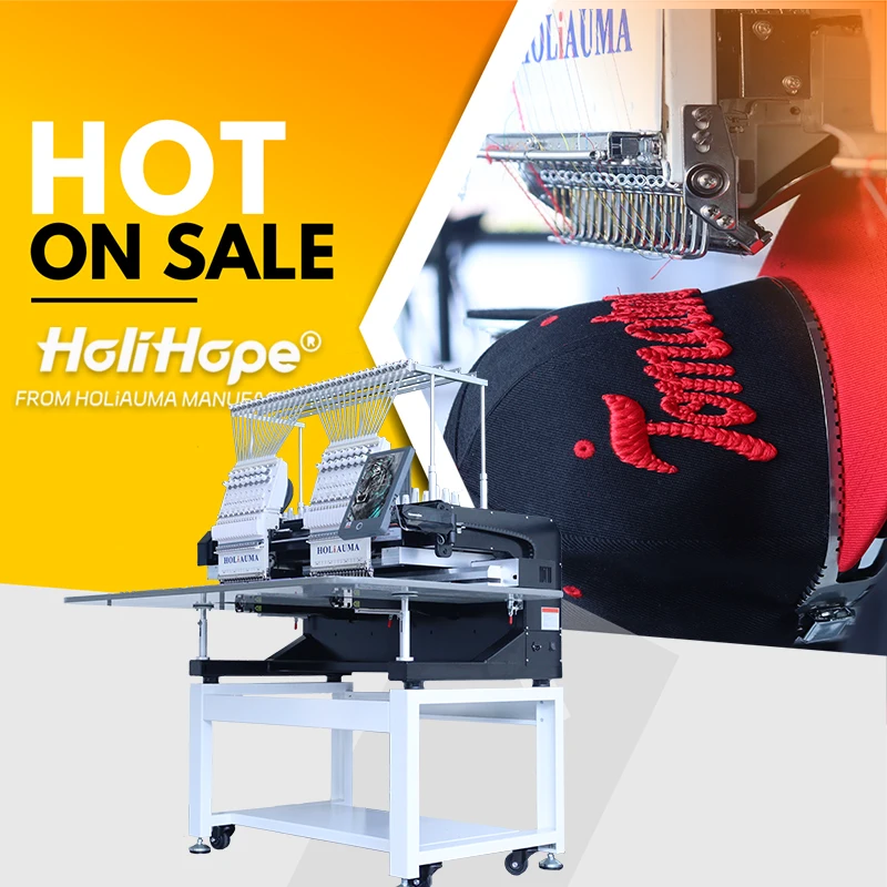 10 year warranty HOLiAUMA HOLIHOPE computer system embroidery machine newest technology 2 head small embroidery machine prices